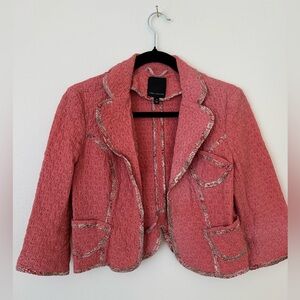 The Limited Embroidered Pink Blazer